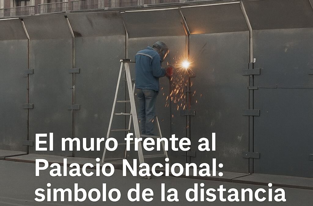 El muro frente al Palacio Nacional: símbolo de la distancia entre el poder y el pueblo