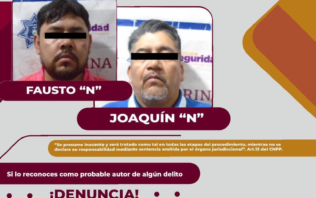 Detenidos por robo a comercio en Xalapa: si los reconoces, denúncialos